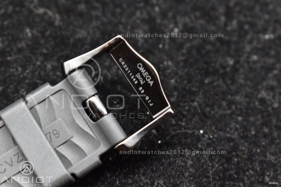 Seamaster Black VSF 43.5mm 1:1 Rubber Black Ceramic Dial Best 300m on Black A8806 Edition Strap 1228